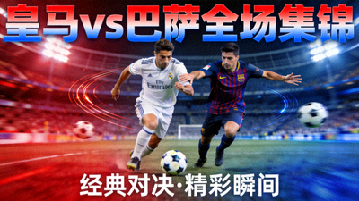 皇马对阵巴萨全场集锦封面